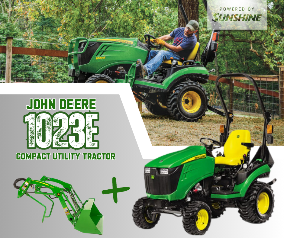 1023E (23 hp) John Deere Tractor Package Special 